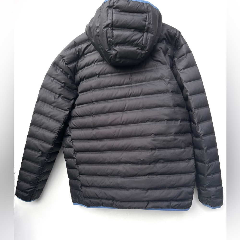 Columbia mens Powder Lite Jacket black with blue trimming - Picture 2 of 11